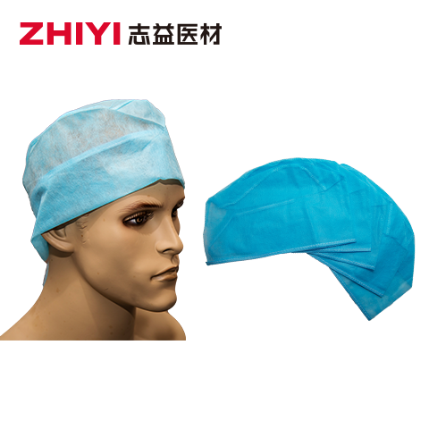 disposable surgical cap with ties